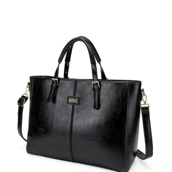 Badgley Mischa Julia Tote Weekender Rustic vegan leather crossbody XL Travel BAG - Picture 3 of 12